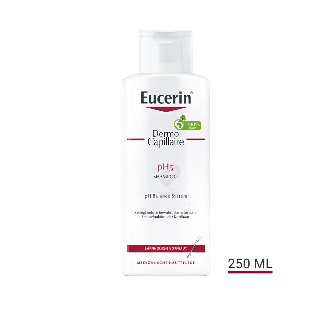 Slika proizvoda Eucerin DERMOCAPILLAIRE pH5 šampon za osjetljivo vlasište 250ml iz online apoteke Moja Farmacija - BIH