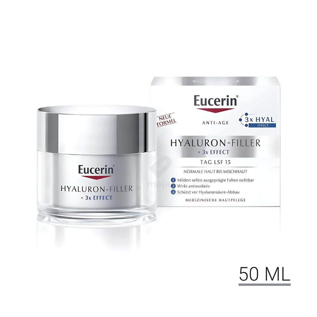 Slika proizvoda Eucerin HYALURON-FILLER Dnevna krema za n/m kožu SPF15 50ml iz online apoteke Moja Farmacija - BIH
