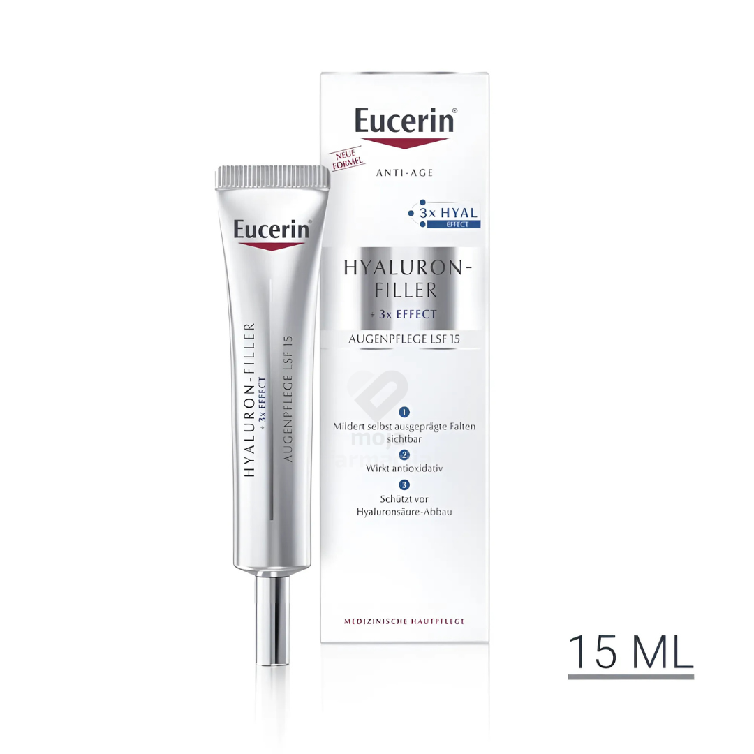 Slika proizvoda Eucerin HYALURON-FILLER Krema za područje oko očiju SPF15 15ml iz online apoteke Moja Farmacija - BIH