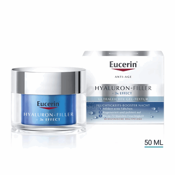 Slika proizvoda Eucerin HYALURON-FILLER Noćni Hidratantni booster 50ml iz online apoteke Moja Farmacija - BIH