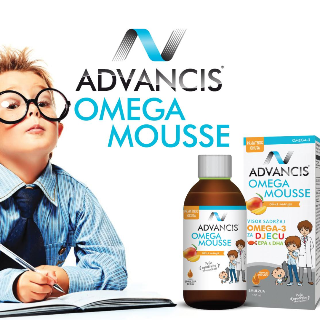 Slika proizvoda Advancis Omegamousse 100ml iz online apoteke Moja Farmacija - BIH