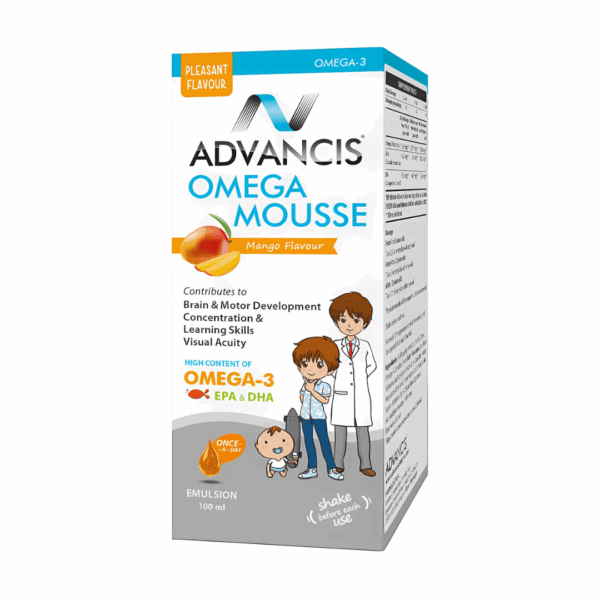 Slika proizvoda Advancis Omegamousse 100ml iz online apoteke Moja Farmacija - BIH