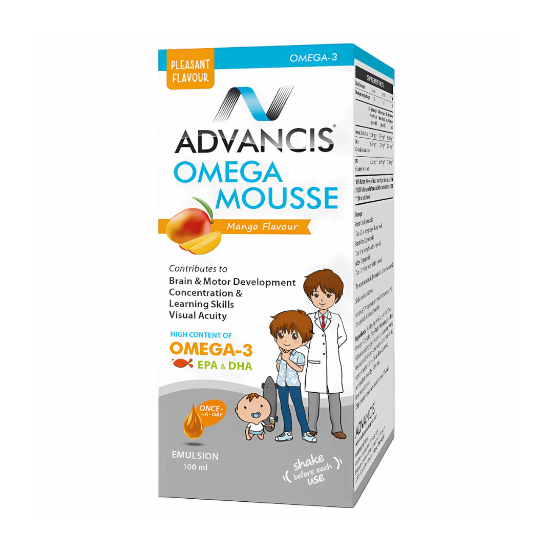 Slika proizvoda Advancis Omegamousse 100ml iz online apoteke Moja Farmacija - BIH