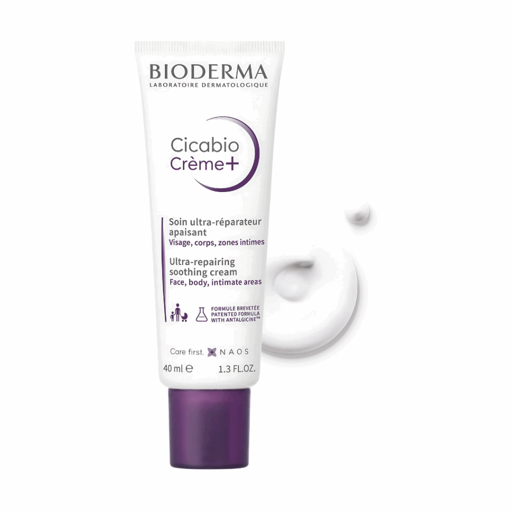 Bioderma Cicabio krema 40ml obnavljajuća i umirujuća krema sa bakrom cinkom i Antalgicine patentom za nadraženu kožu lica i tijela