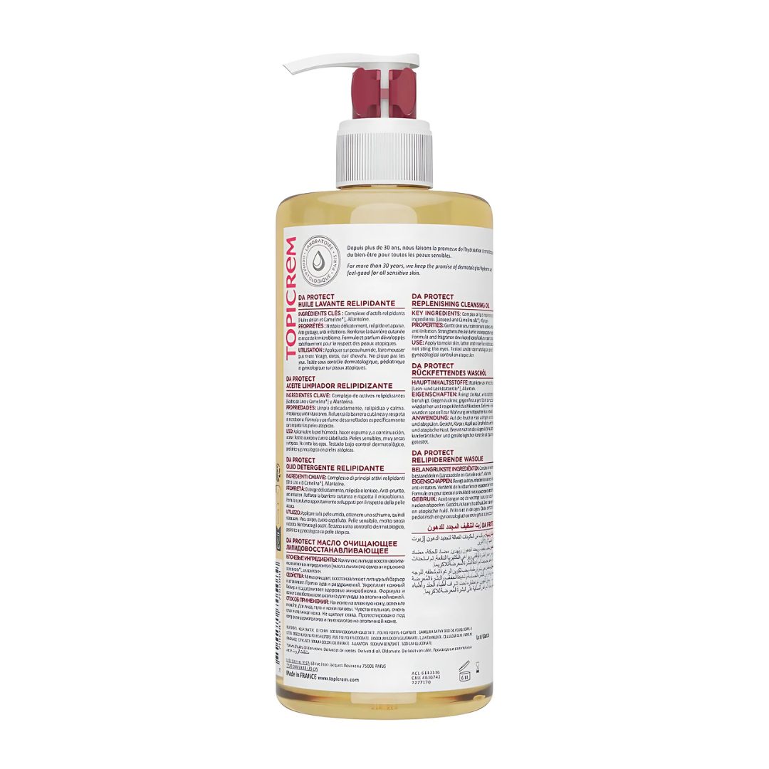 Slika proizvoda TOPICREM DA Obnavljajuće i umirujuće ulje za kupanje 500ml iz online apoteke Moja Farmacija - BIH