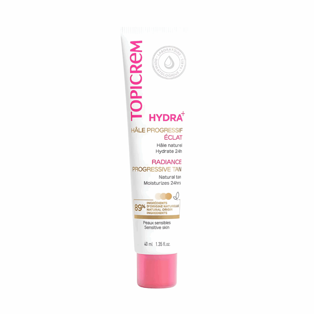 TOPICREM HYDRA+ Radiance Progressive Tan krema za postepeno samotamnjenje lica.