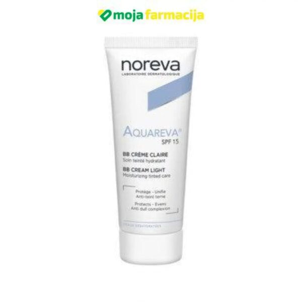 Slika proizvoda NOREVA Aquareva hidratantna tonirana BB krema light SPF 15 iz online apoteke Moja Farmacija - BIH