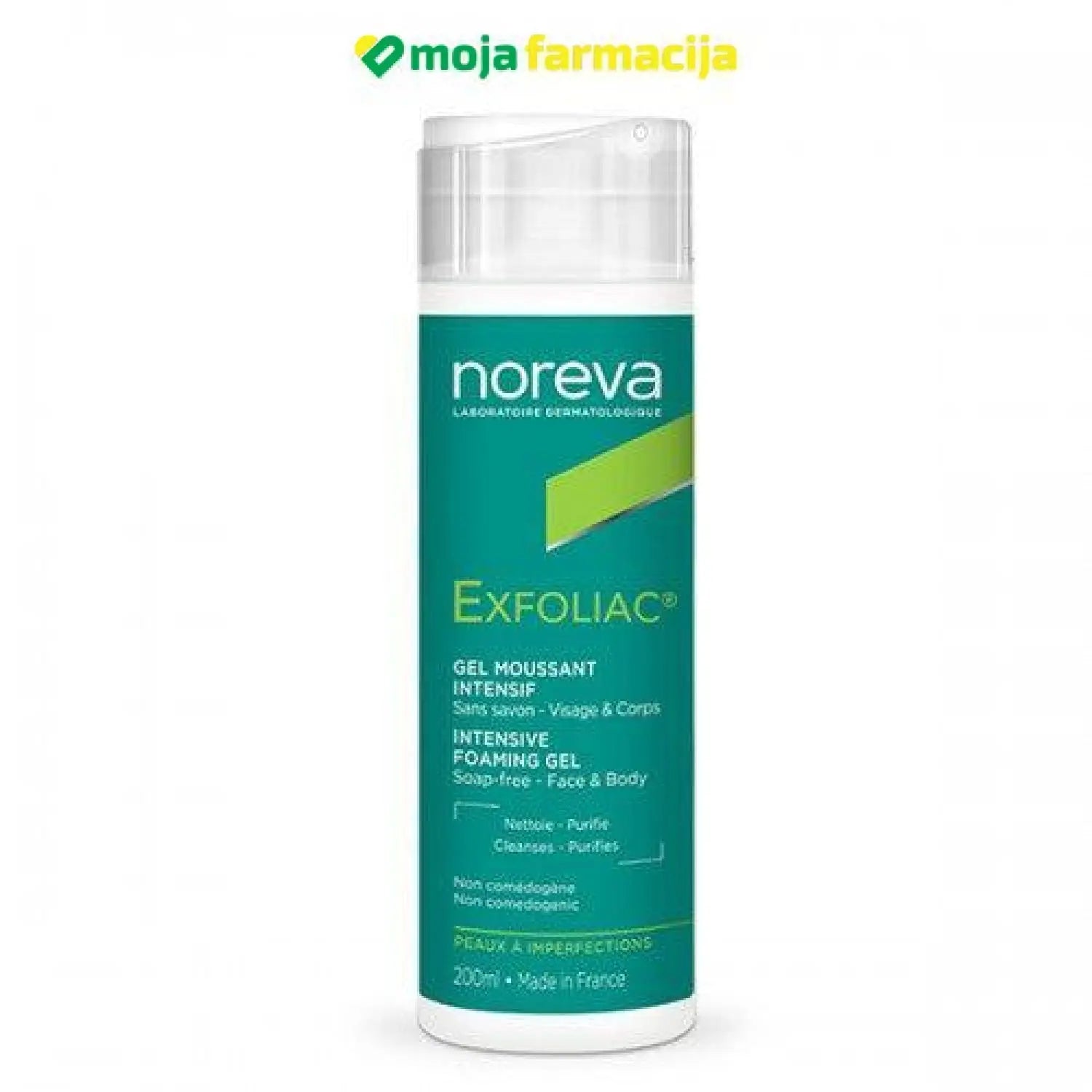 Slika proizvoda NOREVA Exfoliac intenzivni pjenasti gel 200ml iz online apoteke Moja Farmacija - BIH
