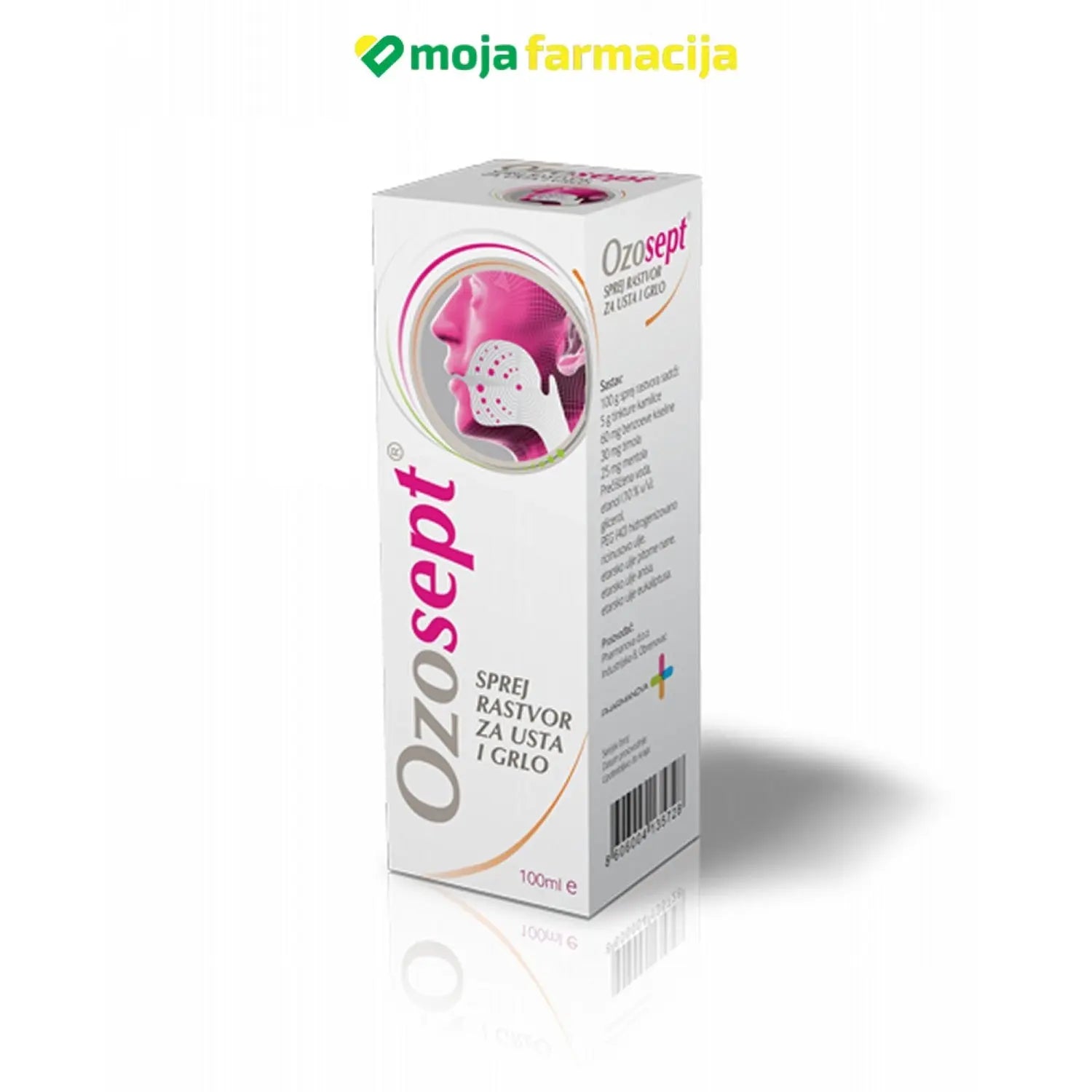 Slika proizvoda Ozosept sprej iz online apoteke Moja Farmacija - BIH