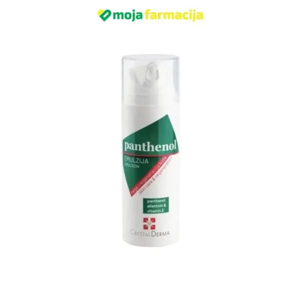 Slika proizvoda PANTHENOL EMULZIJA 150ml CrystalDerma iz online apoteke Moja Farmacija - BIH