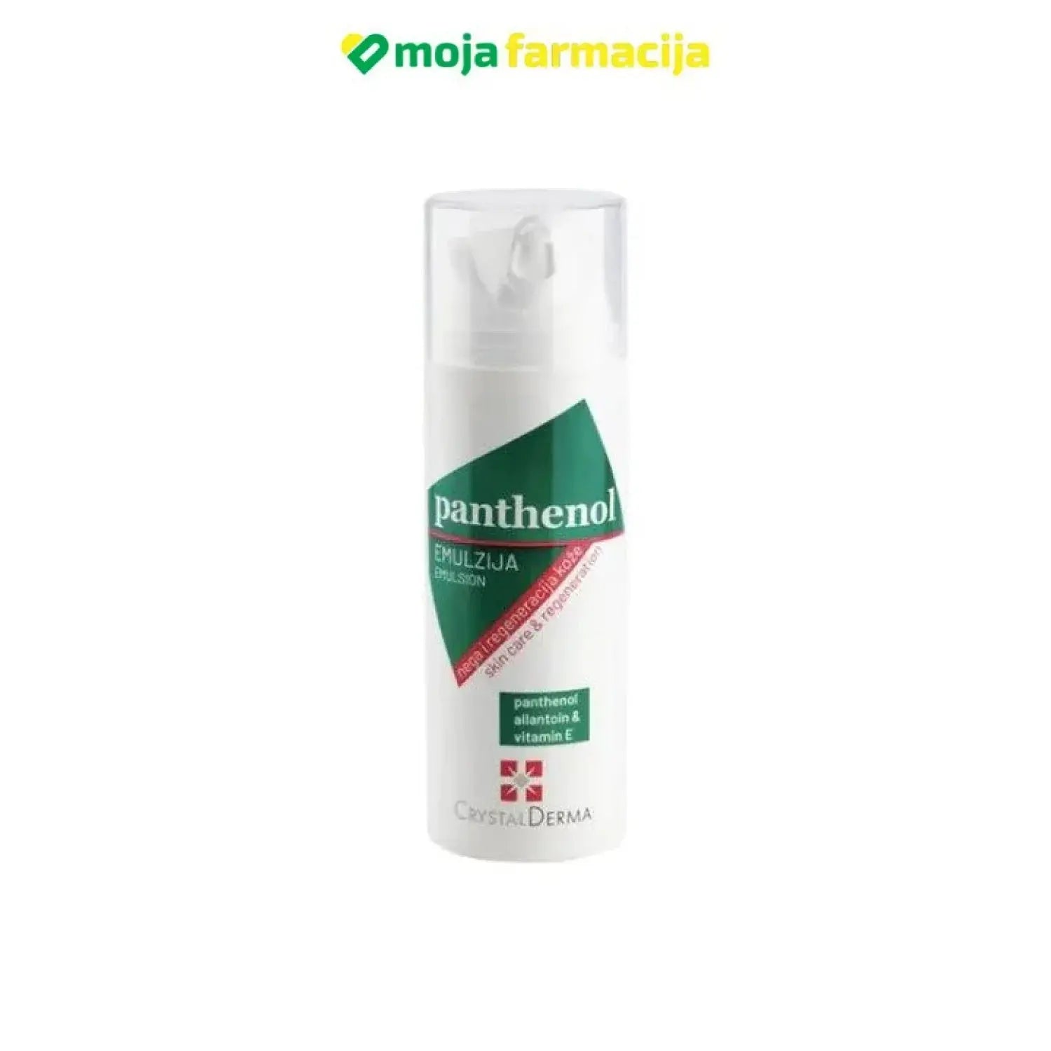 Slika proizvoda PANTHENOL EMULZIJA 150ml CrystalDerma iz online apoteke Moja Farmacija - BIH