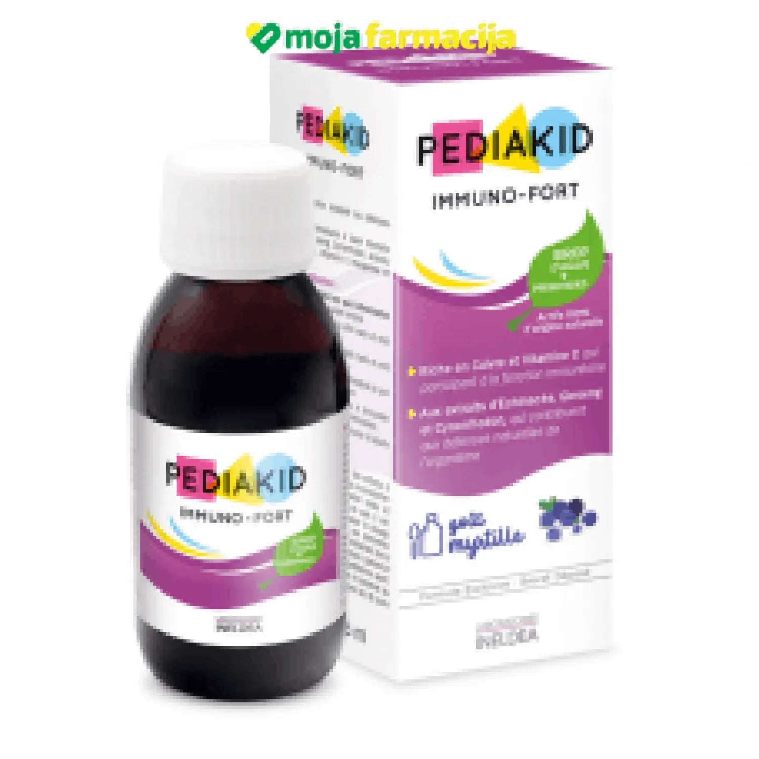 Slika proizvoda PEDIAKID Immuno-Fort sirup za imunitet iz online apoteke Moja Farmacija - BIH