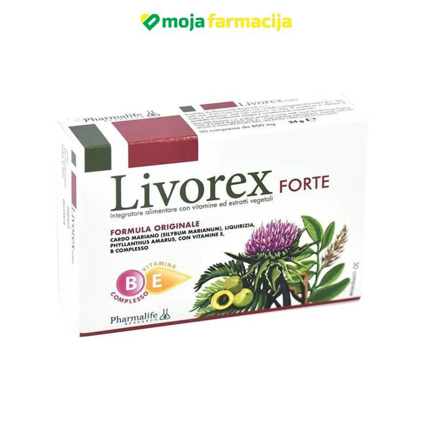 Slika proizvoda PHARMALIFE Livorex forte iz online apoteke Moja Farmacija - BIH