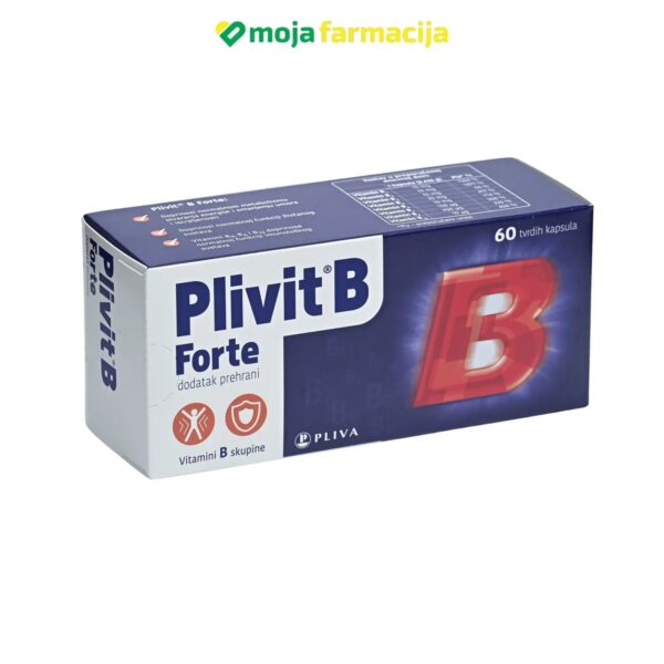 Slika proizvoda PLIVIT B FORTE cps a60 iz online apoteke Moja Farmacija - BIH