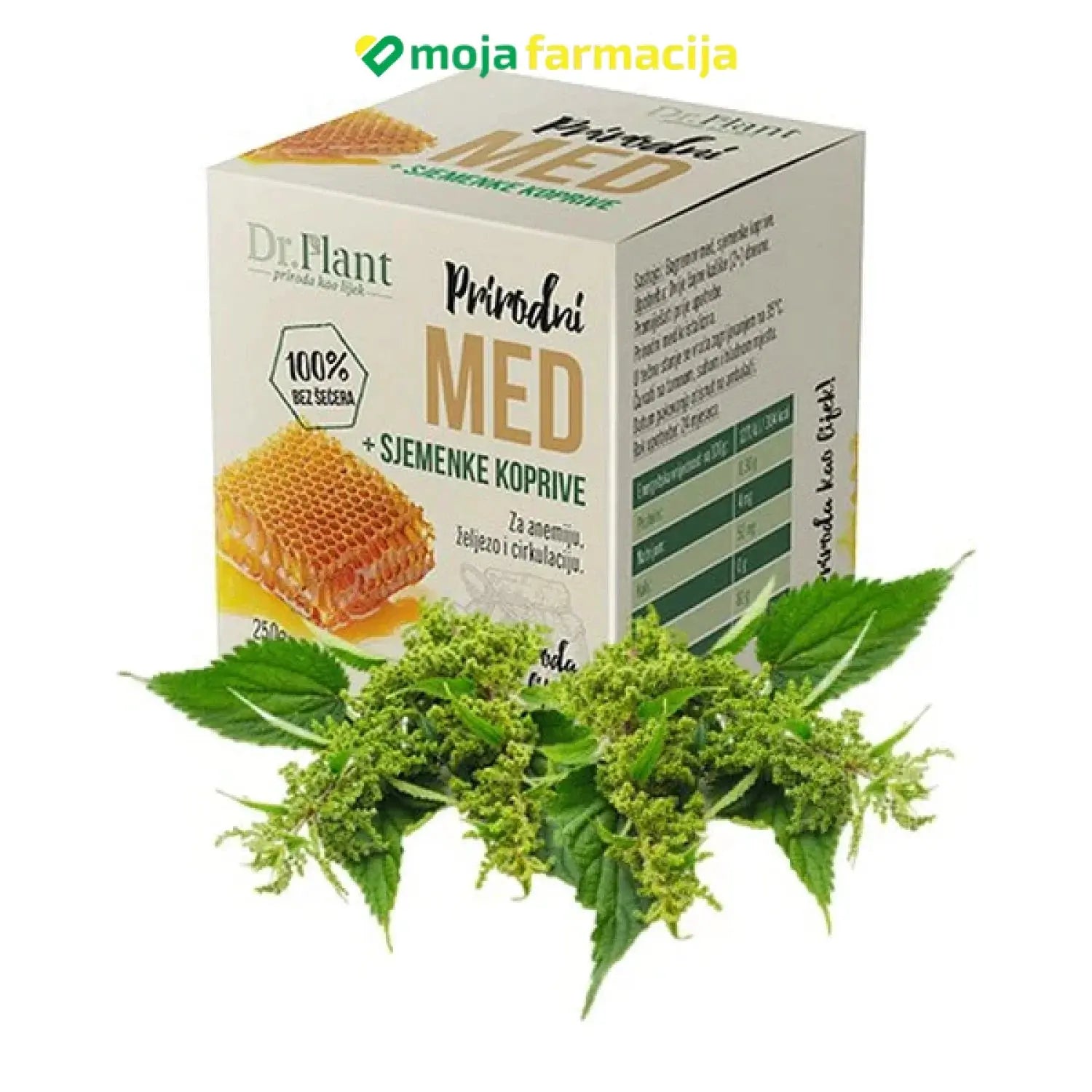 Slika proizvoda Prirodni med+sjemenke koprive P&B iz online apoteke Moja Farmacija - BIH