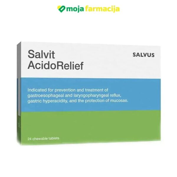 Slika proizvoda Salvit Acidorelief tablete za žvakanje iz online apoteke Moja Farmacija - BIH