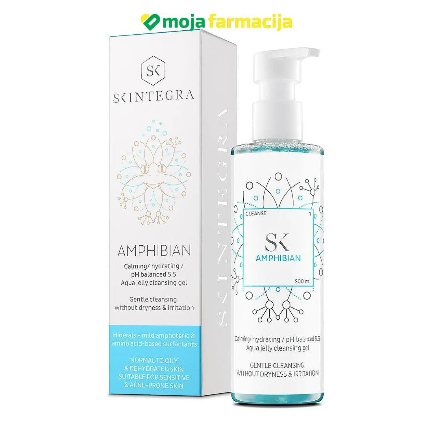 Slika proizvoda SKINTEGRA Amphibian gel za čišćenje iz online apoteke Moja Farmacija - BIH