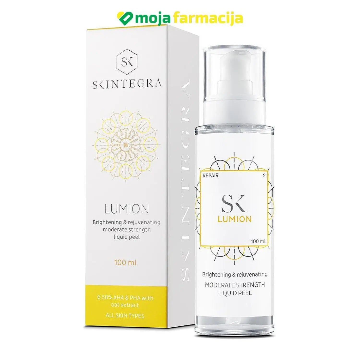 skintegra-lumion-100ml-412 Slika proizvoda SKINTEGRA Lumion tekući piling za lice sa začepljenim porama iz online apoteke Moja Farmacija - BIH