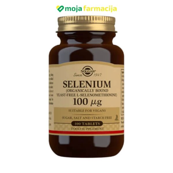 Slika proizvoda SOLGAR Selen 100mcg iz online apoteke Moja Farmacija - BIH