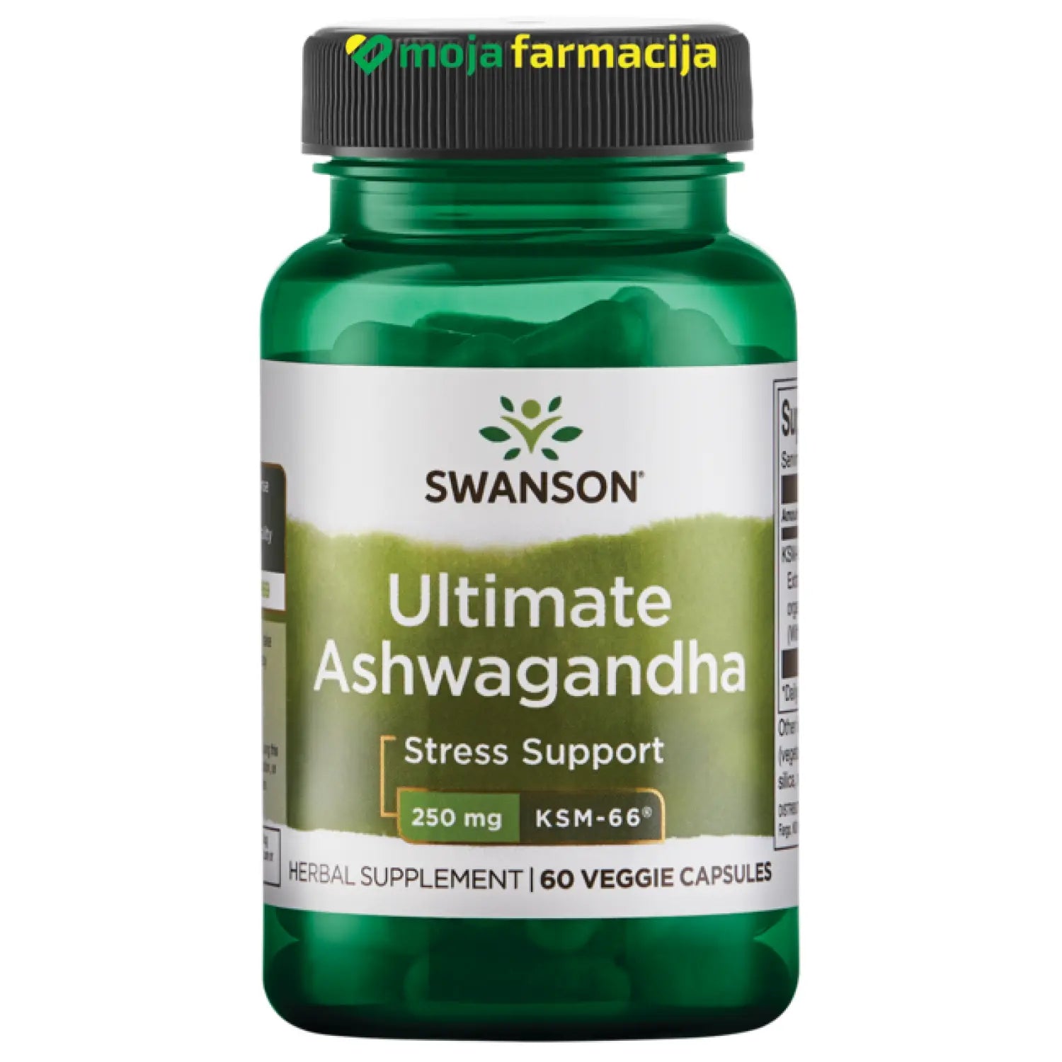 Slika proizvoda SWANSON Ashwagandha KSM Ultimate 250mg iz online apoteke Moja Farmacija - BIH