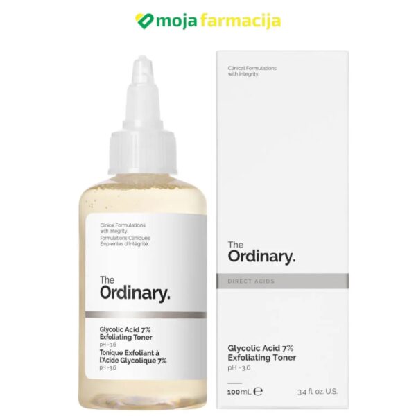 Slika proizvoda THE ORDINARY Glycolic Acid 7% Tonik za njegu lica 100ml iz online apoteke Moja Farmacija - BIH