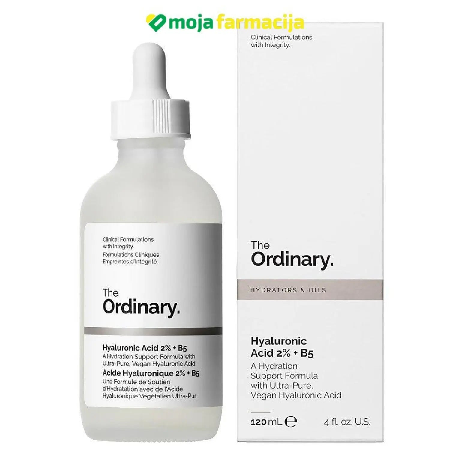 Slika proizvoda THE ORDINARY  Serum sa hijaluronskom kiselinom 2% + B5 120ml iz online apoteke Moja Farmacija - BIH