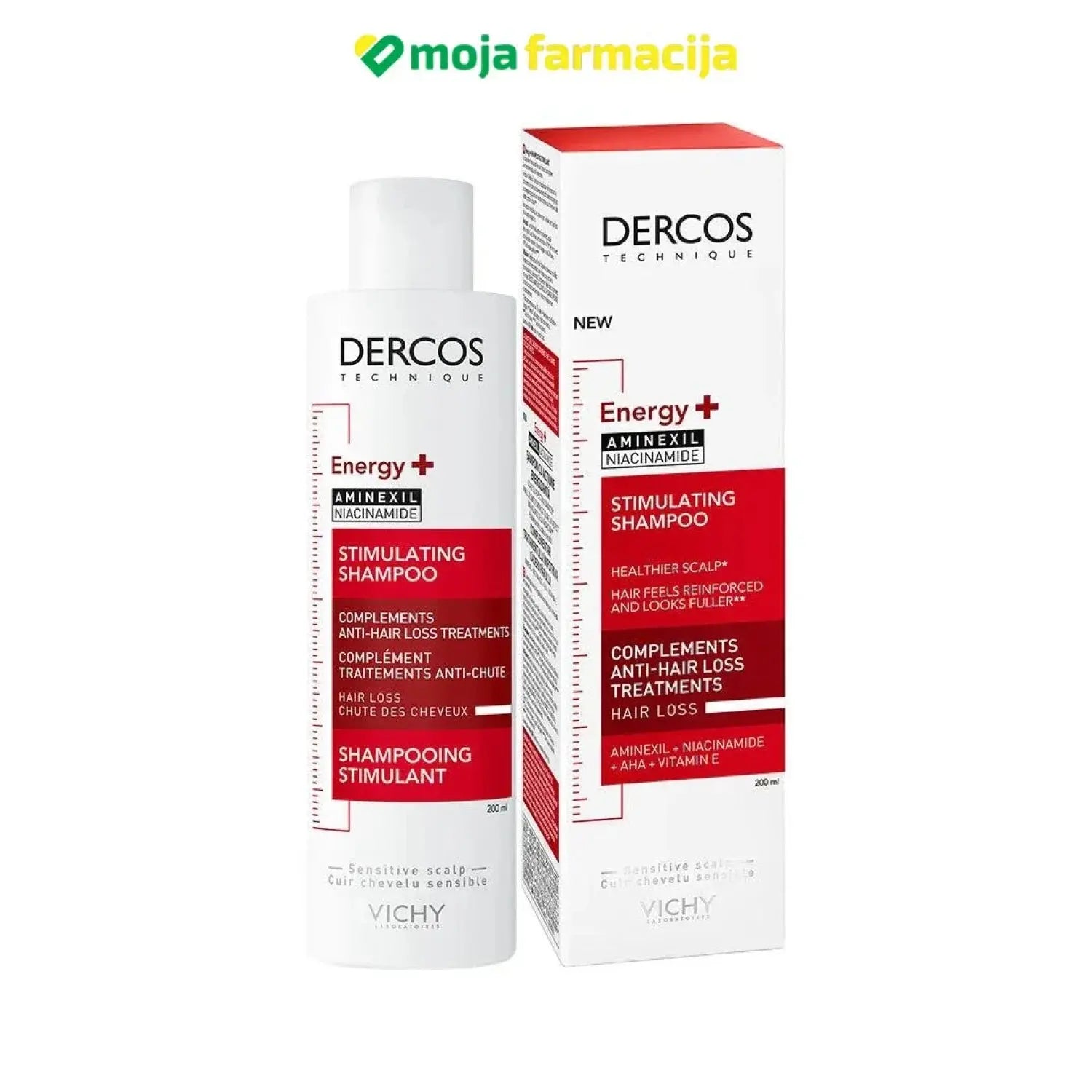 Slika proizvoda VICHY Dercos Energetski šampon protiv ispadanja kose iz online apoteke Moja Farmacija - BIH