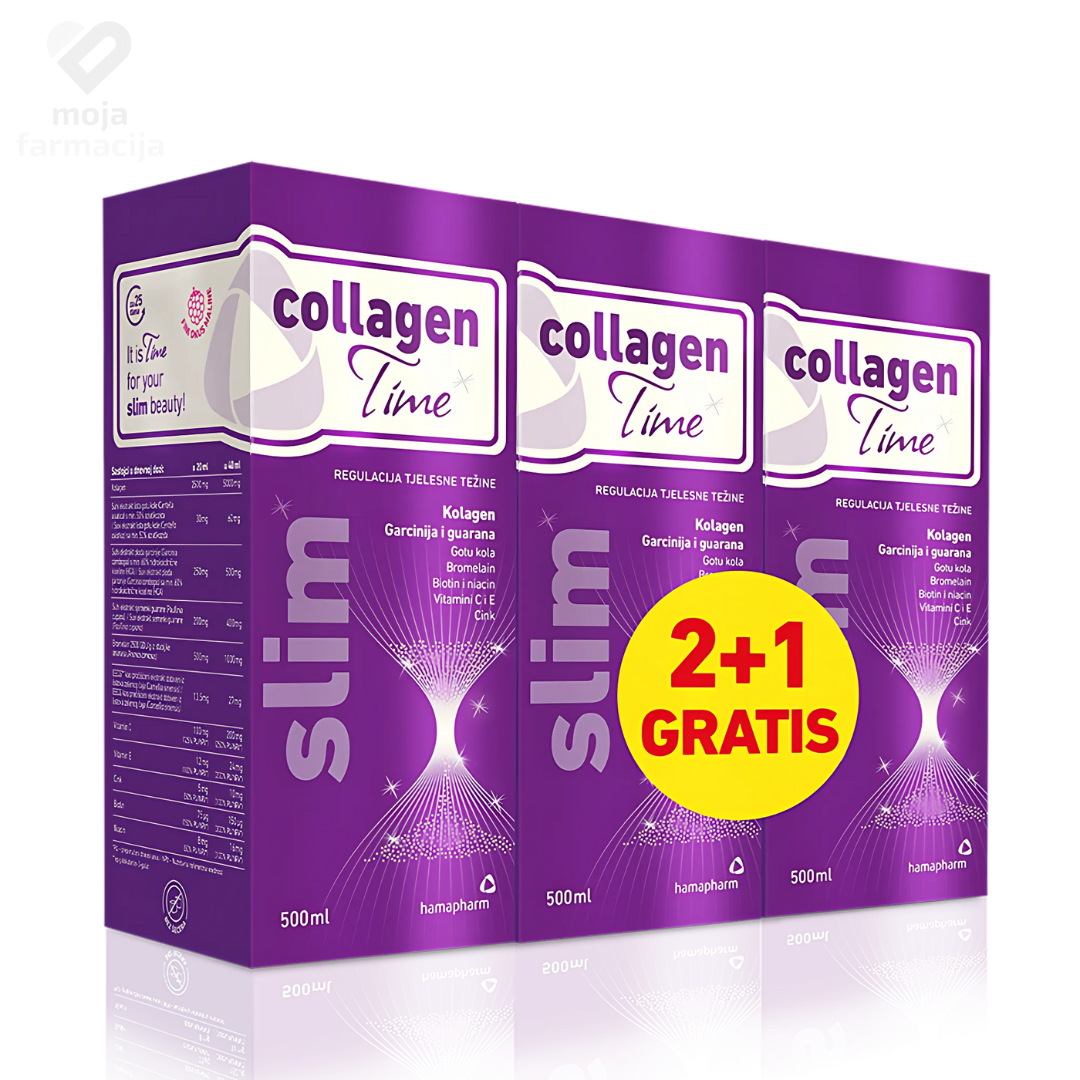 CollagenTime Slim promo paket 2+1 gratis tečni riblji kolagen za mršavljenje i celulit