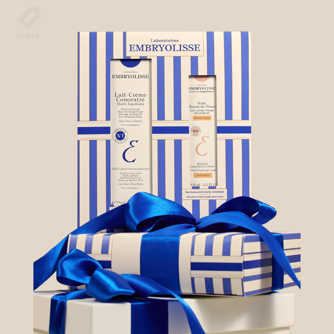 EMBRYOLISSE Gift Set 2025 Lait-Crème Concentré 75 ml + Apricot Glow 30 ml – njega i glow