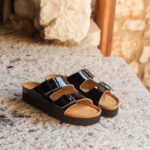 FUTTI Glen Black Metallic papuče - Slika 2