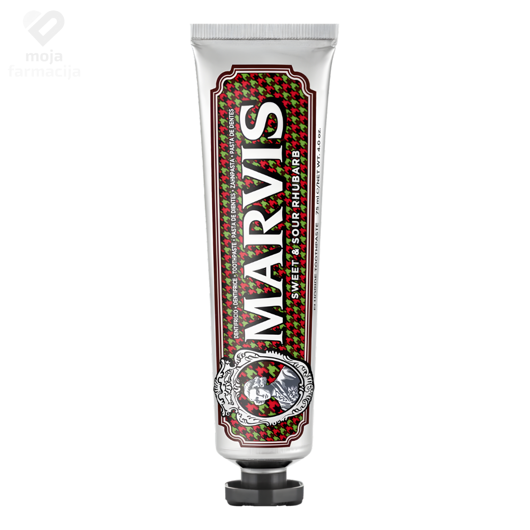 MARVIS Sweet & Sour Rhubarb pasta za zube 75 ml – Slatko-kiselo osvježenje