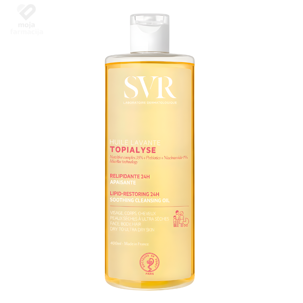 SVR Topialyse Huile Lavante micelarno ulje za pranje – 24h hidratacije i zaštita od svraba za cijelu porodicu - Slika 3