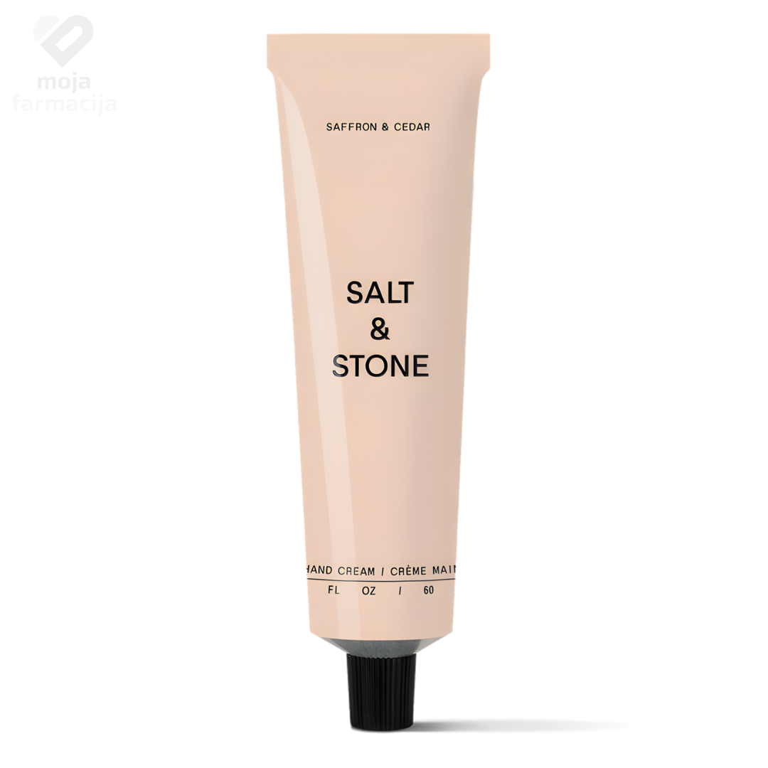 SALT & STONE Saffron & Cedar luksuzna krema za ruke sa šafranom i morskim algama 60ml