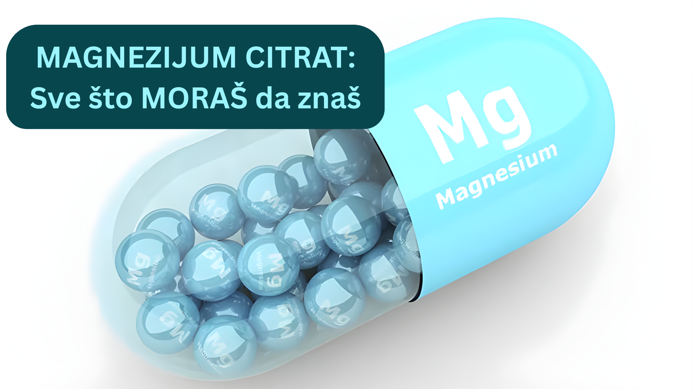 Magnezijum citrat u tabletama i prahu za bolju apsorpciju i mišiće.
