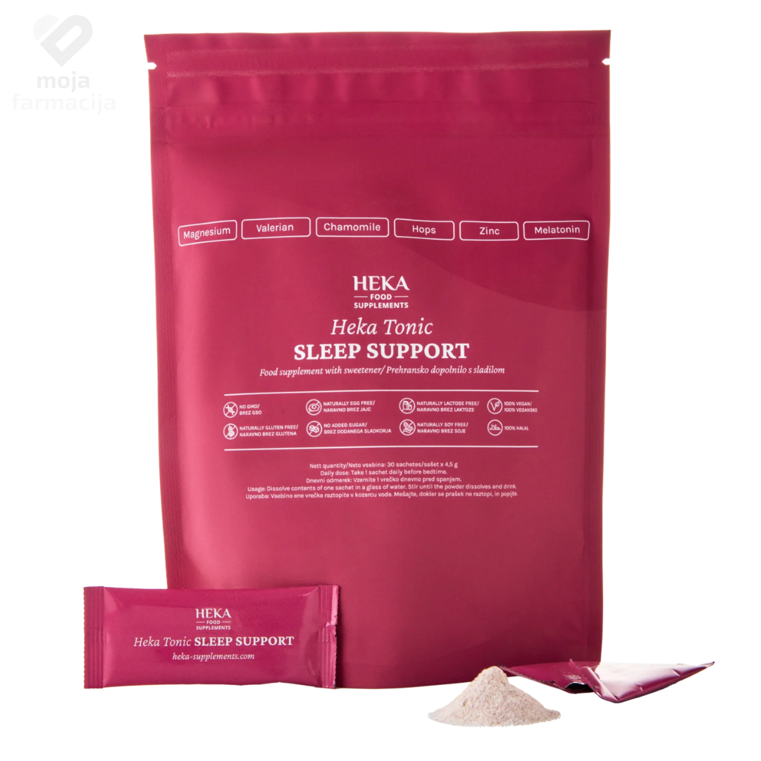 Heka Sleep Support dodatak prehrani u vrećicama sa melatoninom i magnezijem