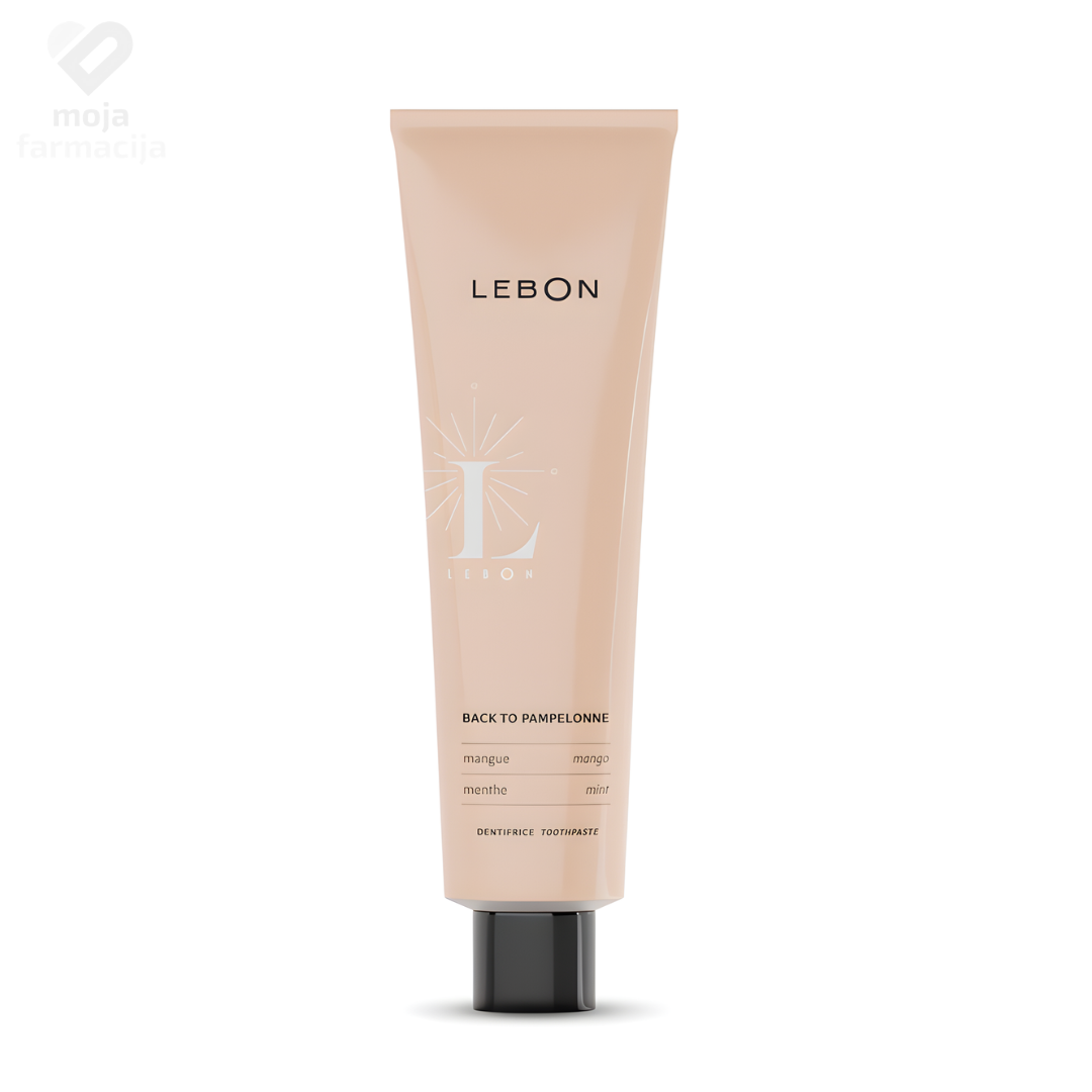 Luksuzna LEBON Back to Pampelonne pasta za zube sa okusom manga i mente.