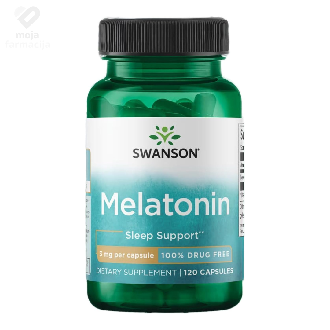 Swanson Melatonin 3mg kapsule za spavanje i relaksaciju