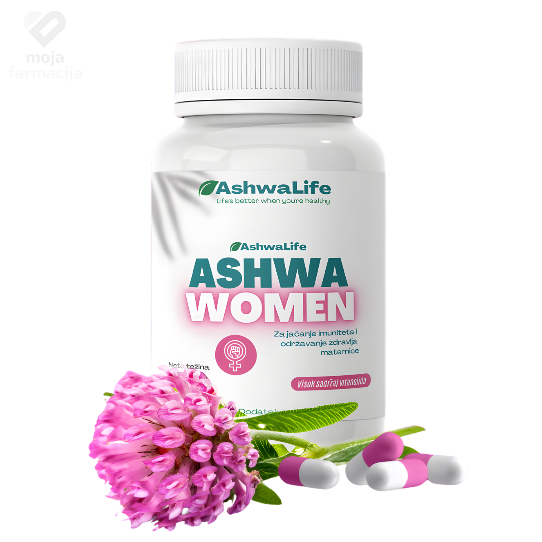 ASHWALIFE ASHWA WOMEN kapsule sa ašvagandom i folnom kiselinom za žene