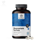 HealthyWorld Magnezijev taurat 2000 mg – 120 biljnih kapsula za srce, mišiće i smanjenje umora.