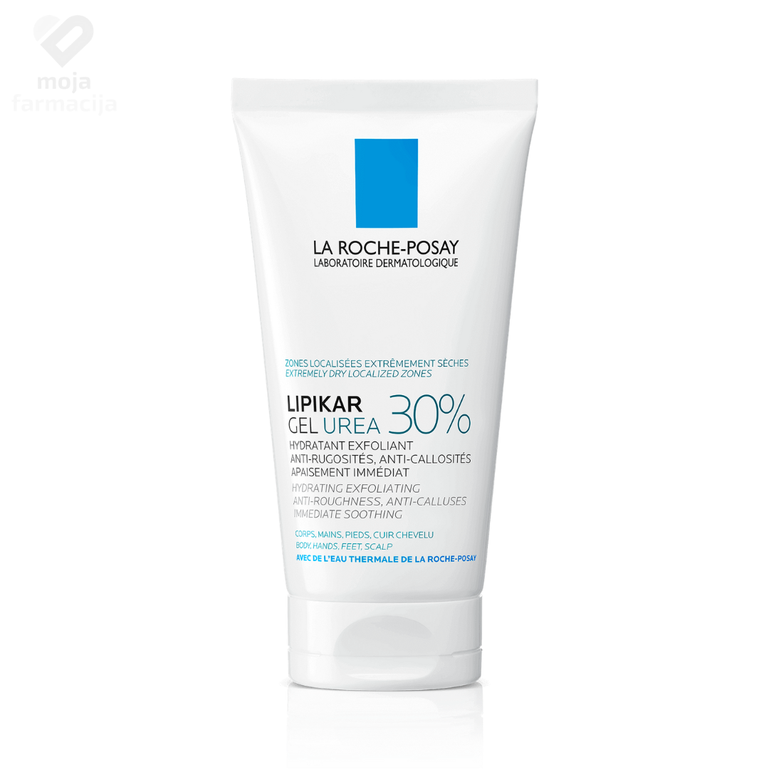 La Roche-Posay Lipikar Gel sa 30% ureje za lokalizovanu njegu hrapave kože i žuljeva.