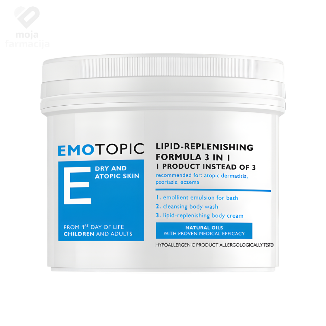 Pharmaceris E Emotopic hidratantni balzam za tijelo za njegu atopičnog dermatitisa i ekstremno suhe kože kod djece i odraslih.