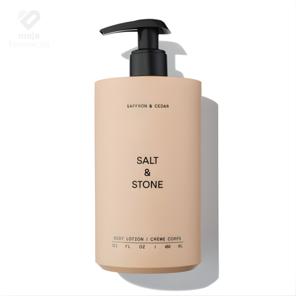 SALT & STONE Saffron & Cedar Losion za tijelo 450ml