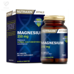 NUTRAXIN Magnesium Citrate 250 mg (60 tableta) – visokokvalitetni magnezij citrat za mišiće i energiju bez glutena.