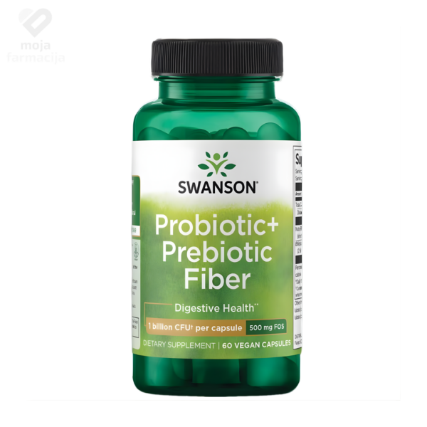 Swanson Probiotic + Prebiotic Fiber kapsule za probavu i imunitet