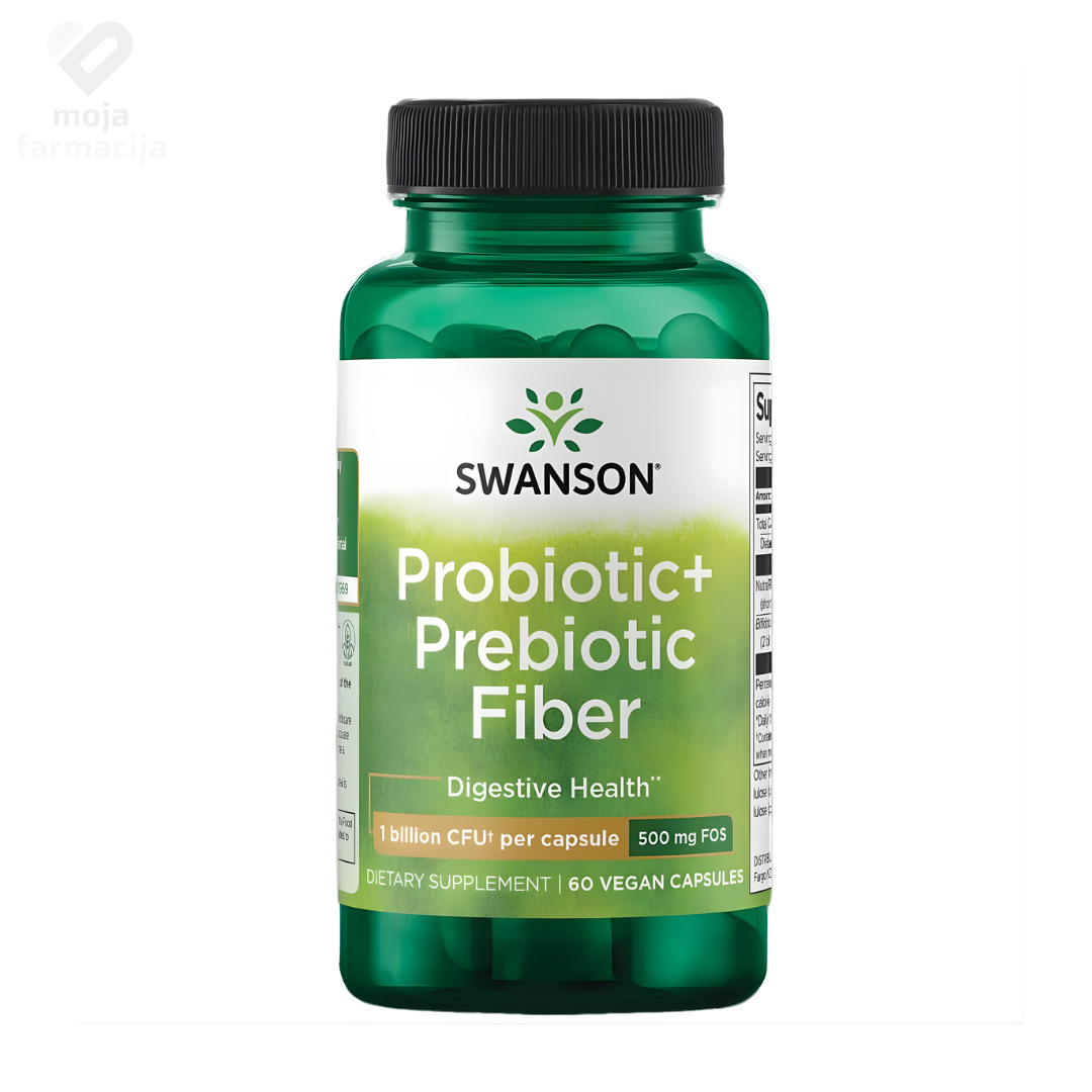 Swanson Probiotic + Prebiotic Fiber kapsule za probavu i imunitet