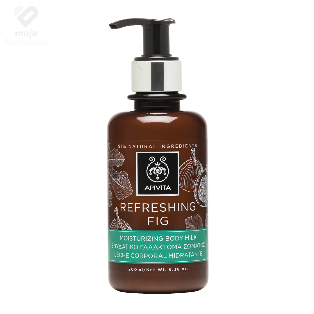 APIVITA Refreshing Fig prirodno hidratantno mlijeko za tijelo sa zelenom smokvom u pakovanju od 200ml. APIVITA Refreshing Fig prirodno hidratantno mlijeko za tijelo sa zelenom smokvom u pakovanju od 200ml.