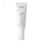 BABE Laboratorios HealthyAging+ Fluid SPF 50 u pakiranju od 40ml, anti-age zaštita s kolagenom i peptidima za čvrstoću i protiv bora.