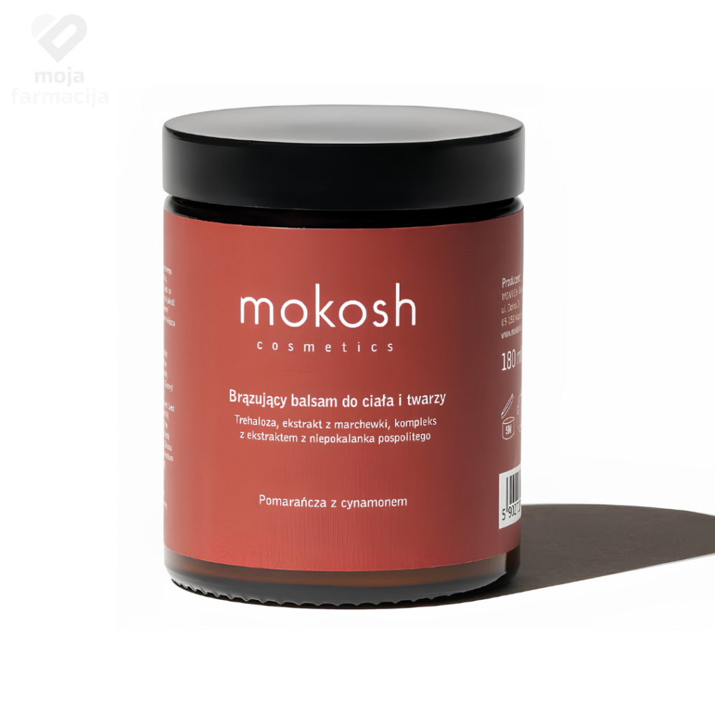 MOKOSH Bronzing kultni prirodni balzam za samopotamnjivanje lica i tijela sa mirisom pomorandže i cimeta u pakovanju od 180ml.