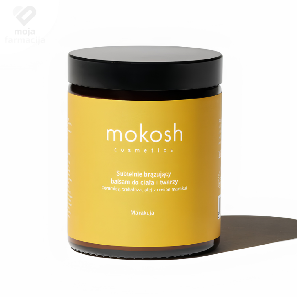 MOKOSH Bronzing prirodni balzam za samopotamnjivanje lica i tijela sa mirisom marakuje u pakovanju od 180ml.