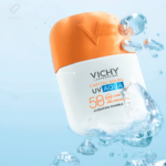 Vichy Capital Soleil UV Aqua nevidljivi hidracijski fluid SPF 50, lagana vodenasta tekstura, bez bijelih tragova i masnog sjaja. (2)